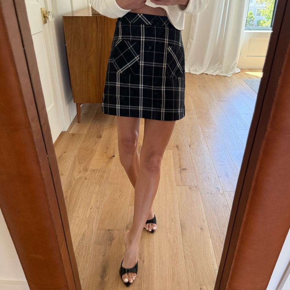 EUC XS H&M Plaid Mini Skirt